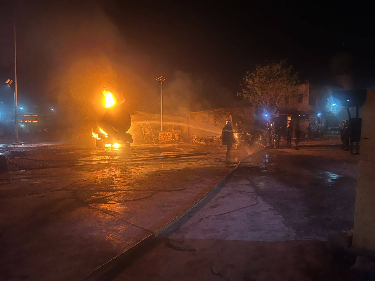 BAMAKO : Incendie d’un camion-citerne à Lafiabougou